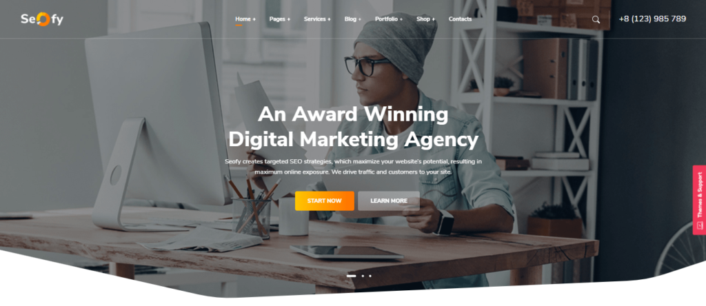 Best theme for marketing agency 